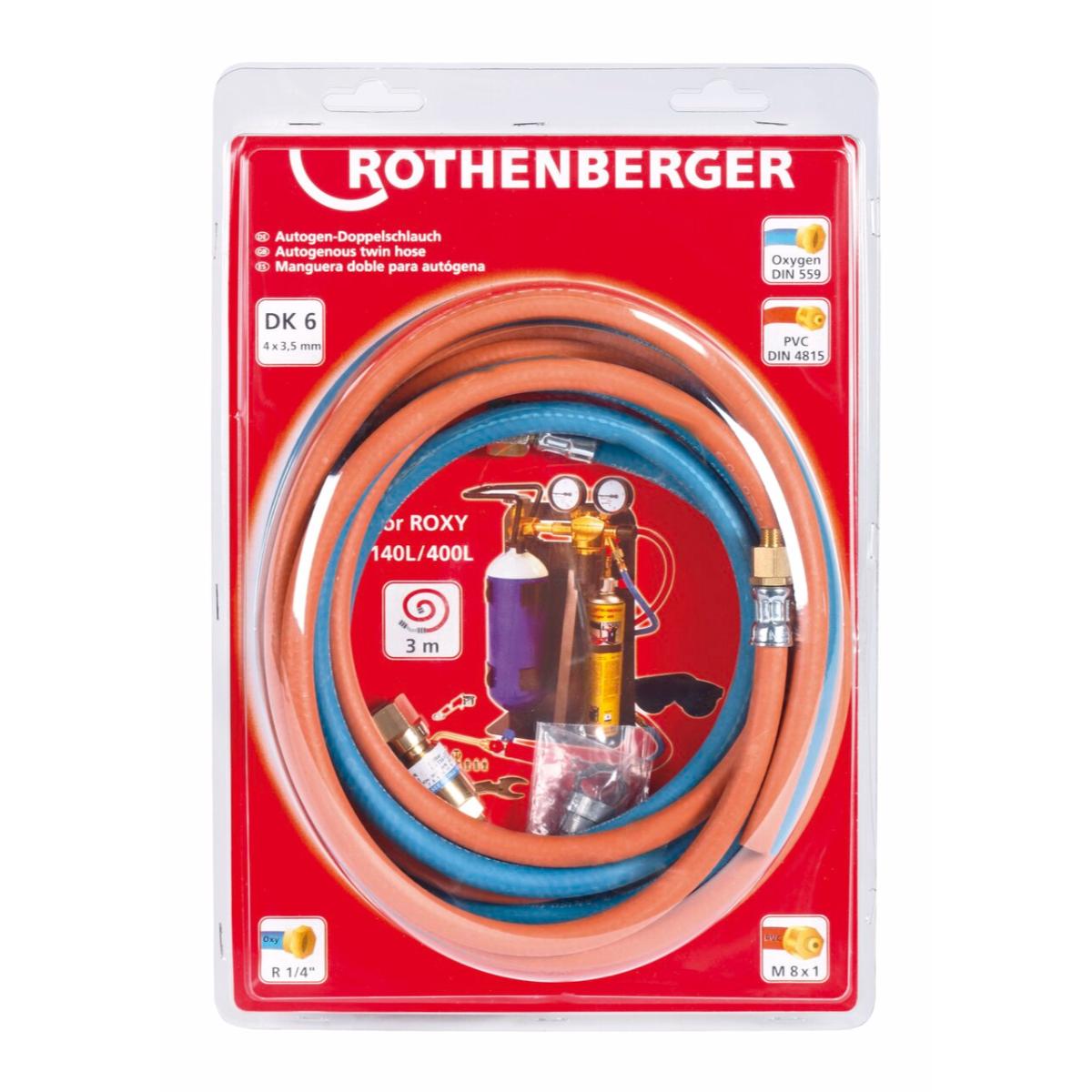 Rothenberger ROXY Doppelschlauchgarnitur 3m