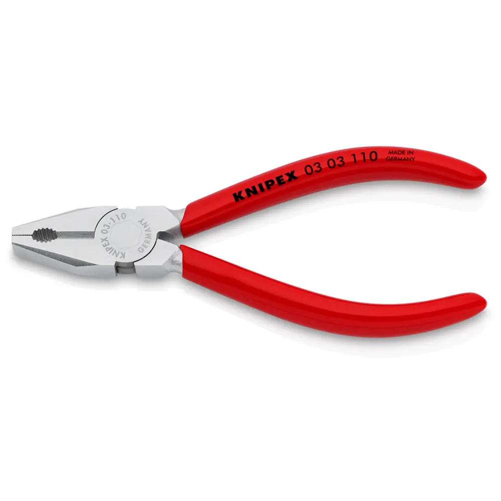 KNIPEX Mini-Kombizange mit Kunststoff überzogen verchromt 110 mm