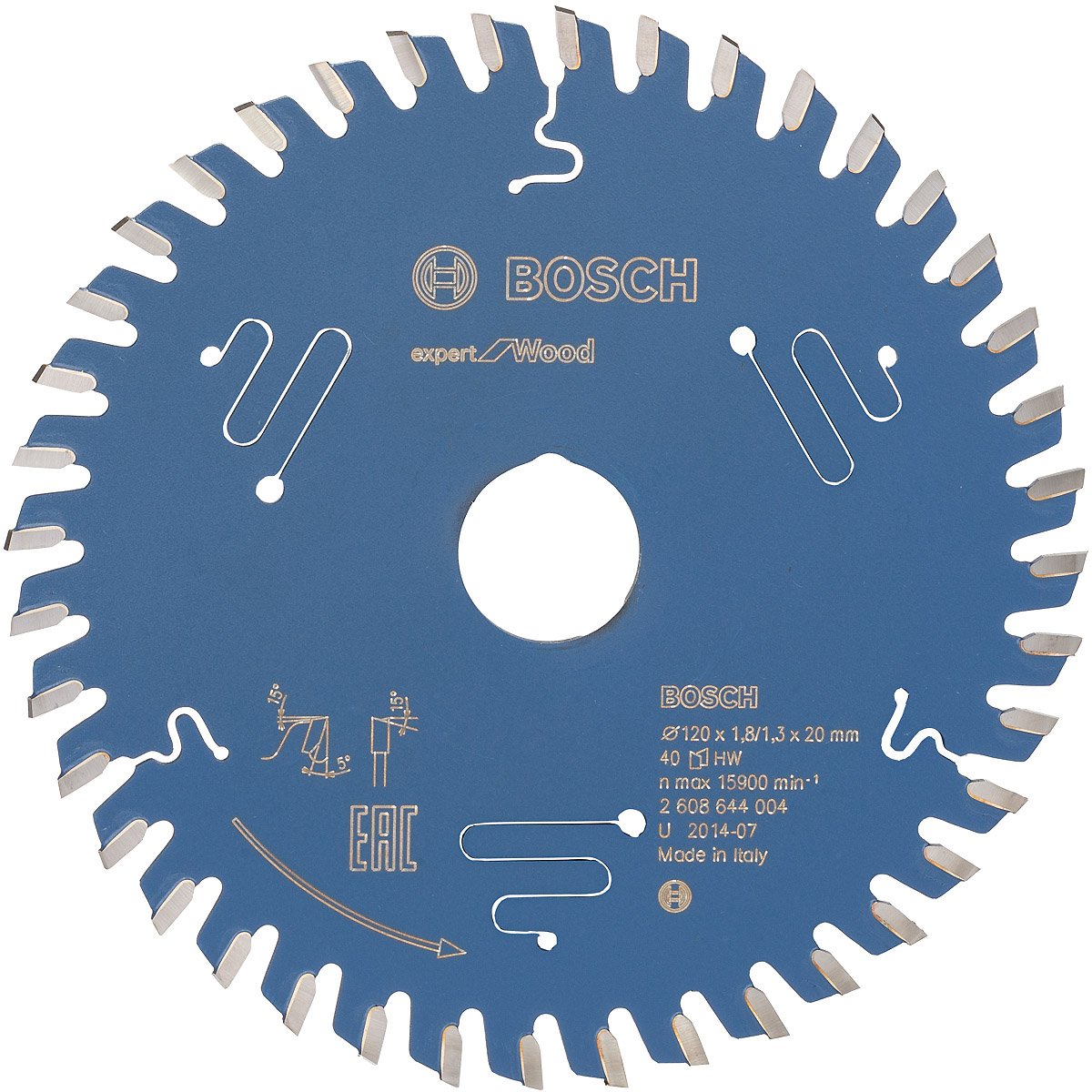 Bosch Kreissägeblatt Expert for Wood ø 120 mm