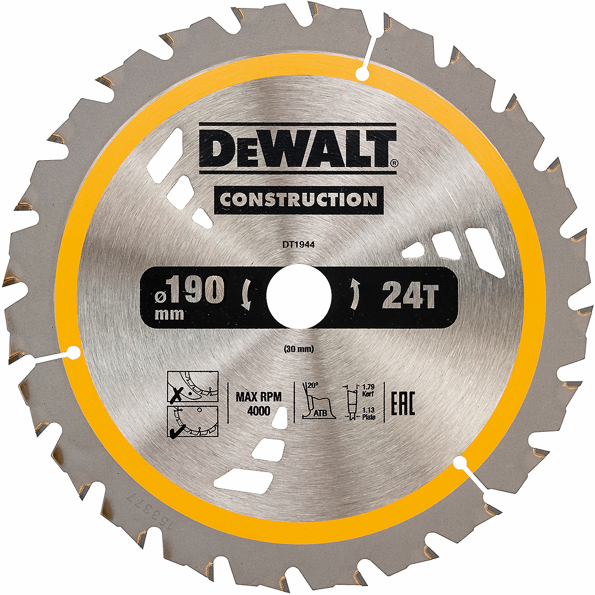 DEWALT XR EXTREME Kreissägeblatt Handkreissäge Universeller Einsatz