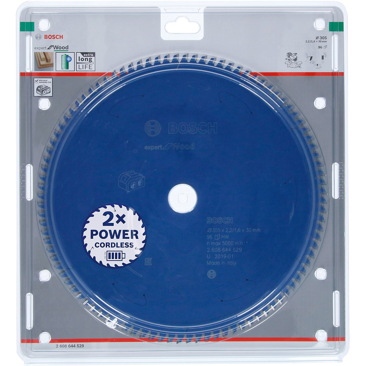 Bosch Akku-Kreissägeblatt Expert for Wood ø 305 mm