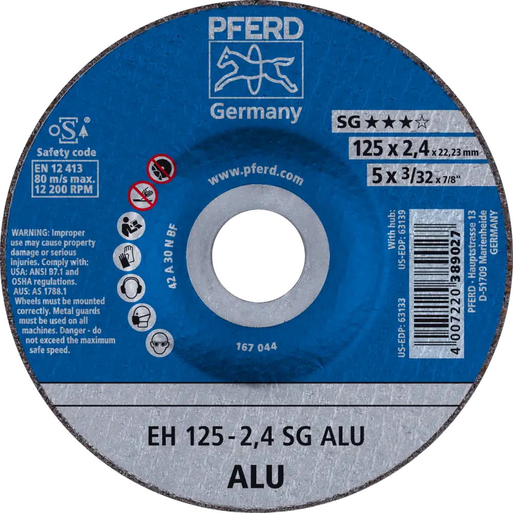 PFERD TOOLS Trennscheibe EH gekröpft Leistungslinie SG ALU für Alu