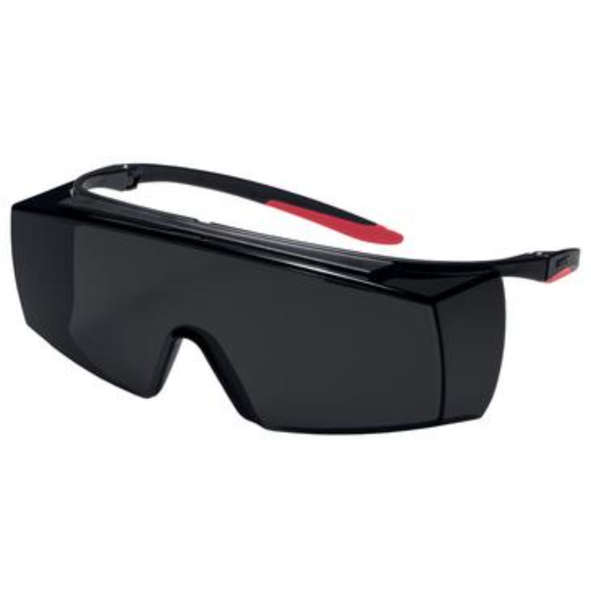 Uvex super f OTG IR-ex 5 Infrarotschutzüberbrille innen beschlagfrei, außen kratzfest & robust gegen Funken, Infrarot-/Multischutzstuf