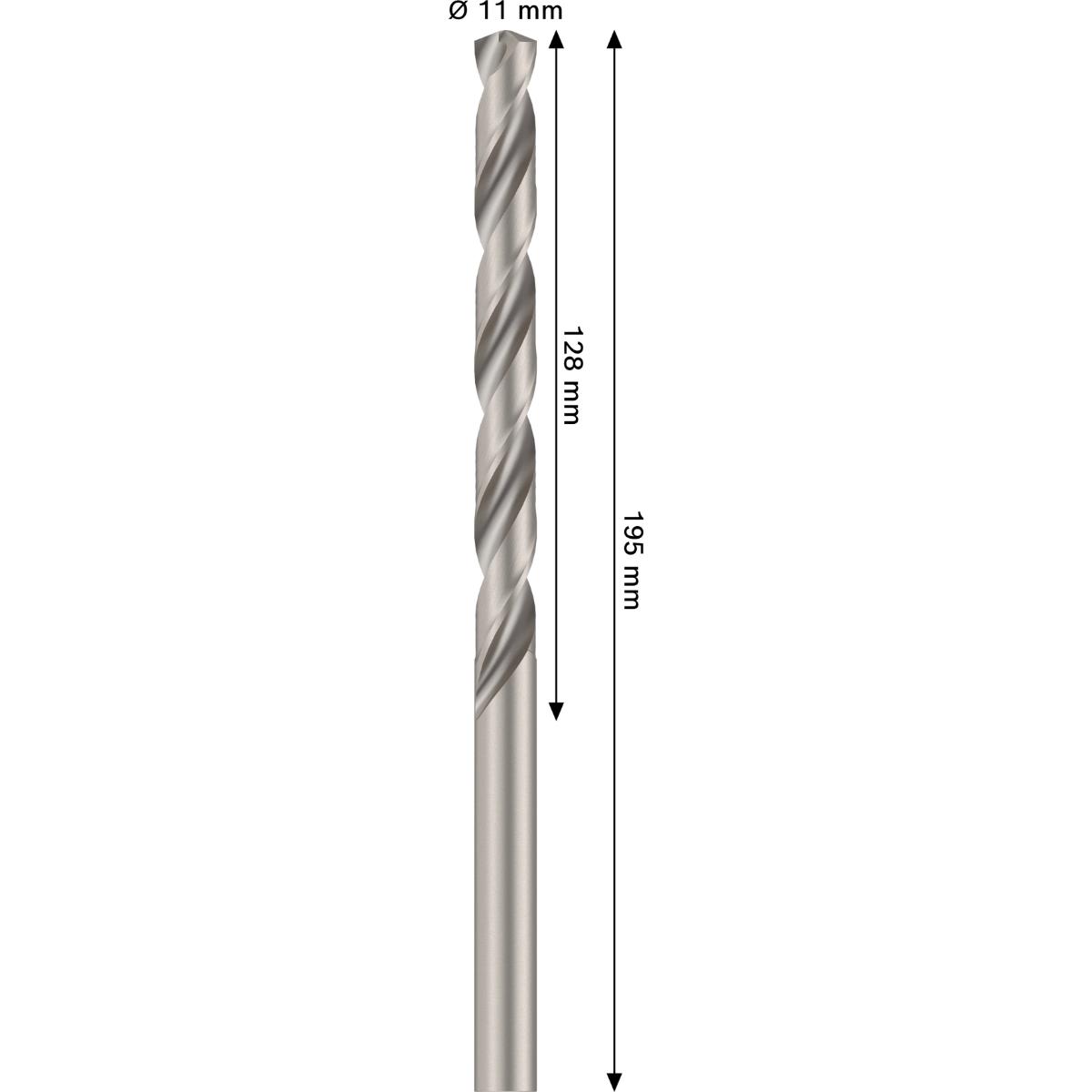 Bosch PRO Metal HSS-G Spiralbohrer, 11 x 128 x 195 mm