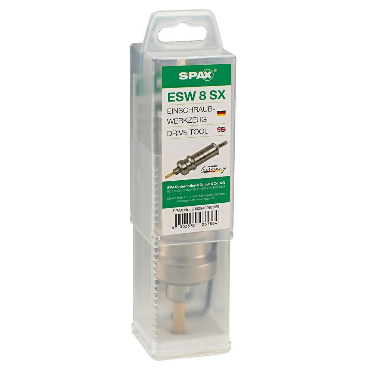 SPAX Einschraubwerkzeug ESW8Sx Mit T40 Bit 50mm Lang