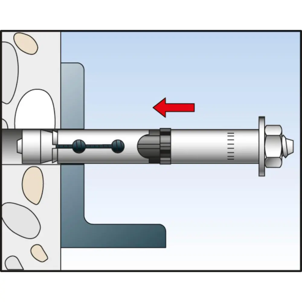 Fischer Hochleistungsanker FH II 12/100 B mit Gewindebolzen