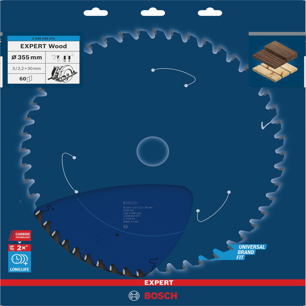Bosch Kreissägeblatt Expert for Wood ø 355 mm