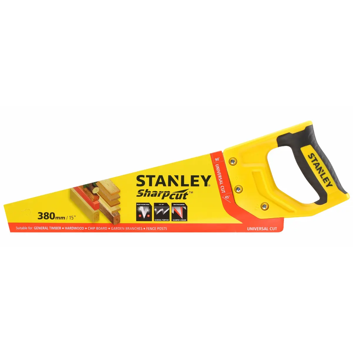 STANLEY Sharpcut Holzsäge 15"/ 380 mm, 7 TPI