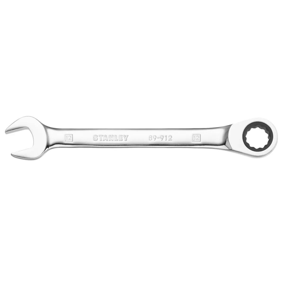 STANLEY Flacher Ringmaulschlüssel mit Ratsche 12 mm, 72 Zähne, 5° Betätigungswinkel