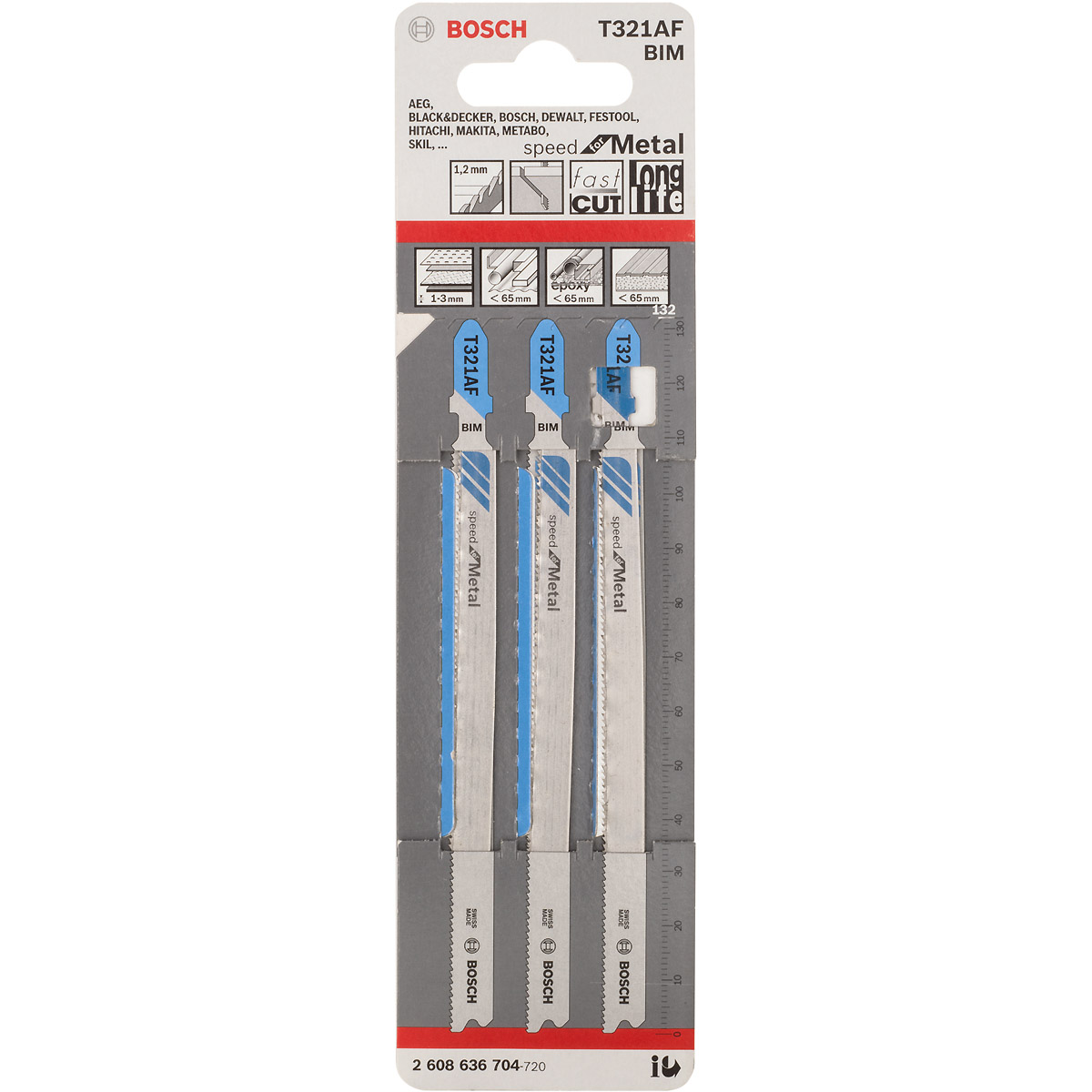Bosch Stichsägeblatt T 321 AF Speed for Metal