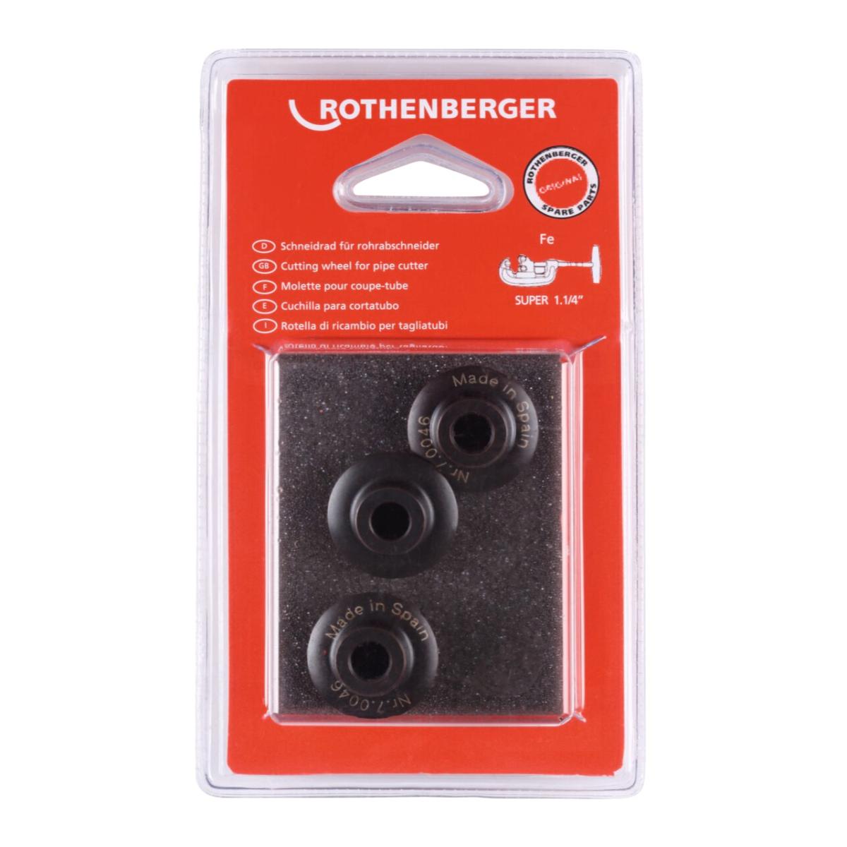 ROTHENBERGER Schneidrad für SUPER 1.1/4 Zoll, 3 Stück