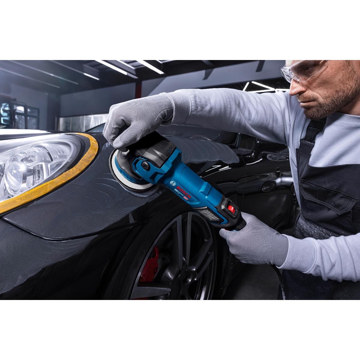Bosch Polierer GPX9-125S, Schwamm 130 mm, Bosch Professional Werkzeugtasche