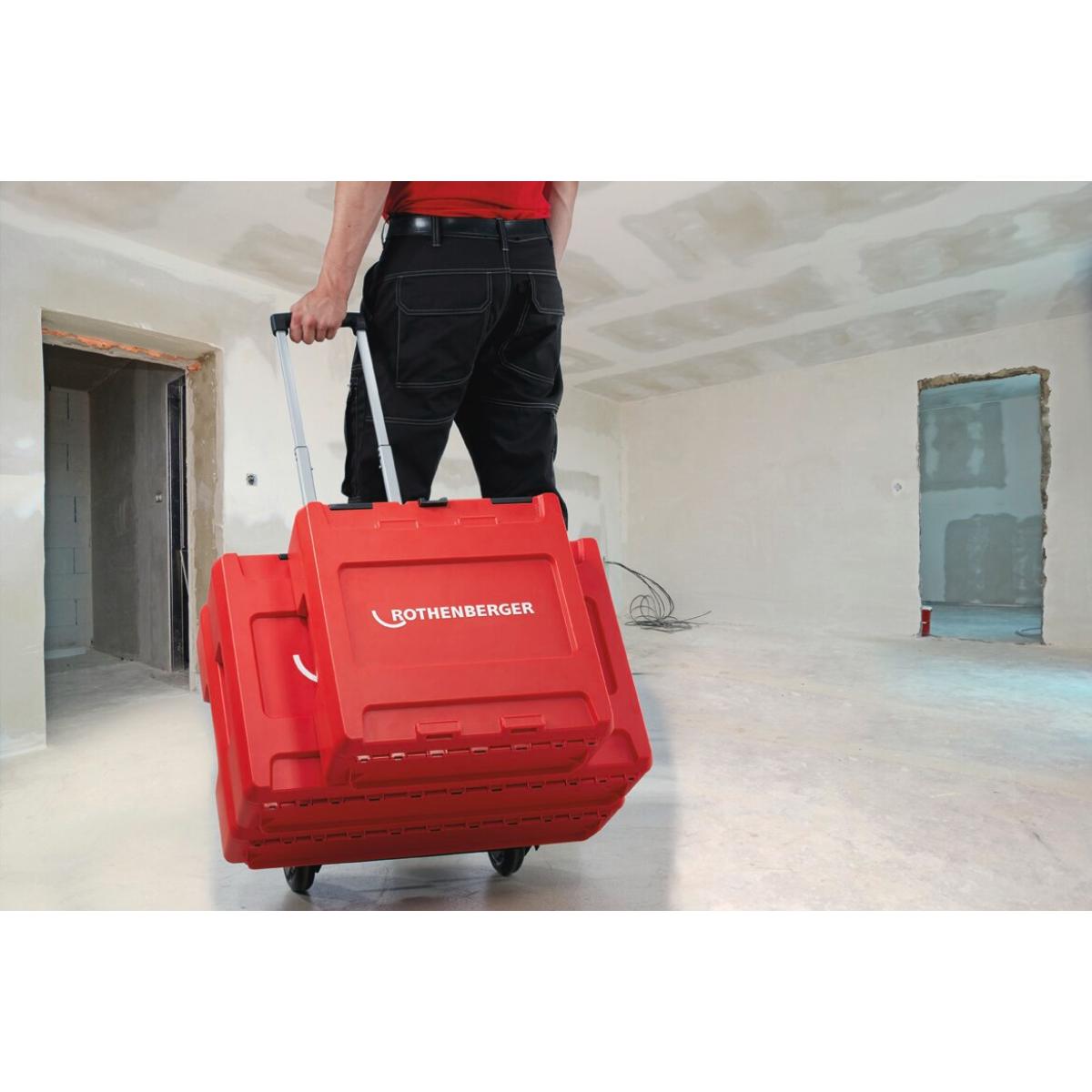 Rothenberger Werkzeugkoffer ROCASE 4212 anthrazit ohne Einl mit BA - Halter