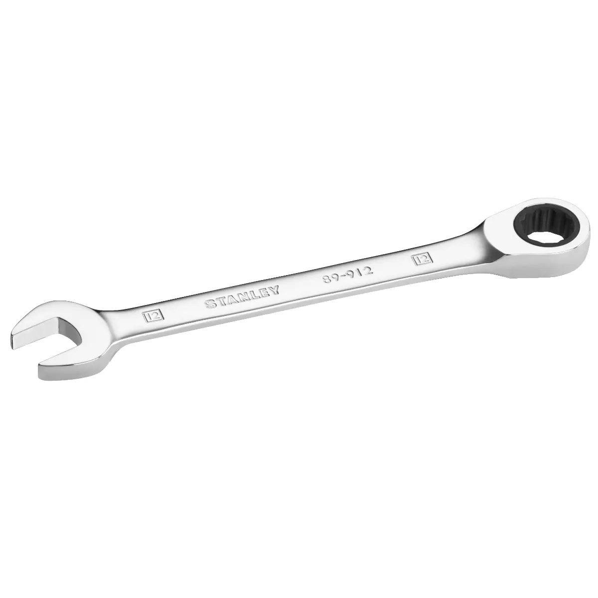 STANLEY Flacher Ringmaulschlüssel mit Ratsche 12 mm, 72 Zähne, 5° Betätigungswinkel