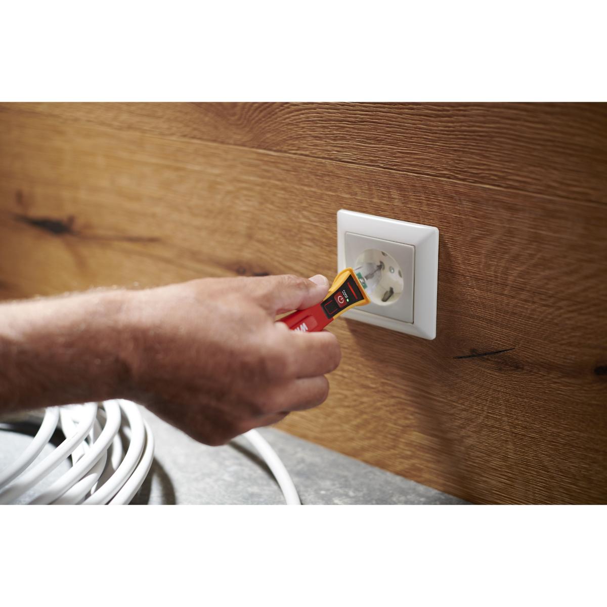 Wiha Spannungsprüfer Volt Detector berührungslos, einpolig, 90 – 1.000 V AC mit 2x AAA-Batterien