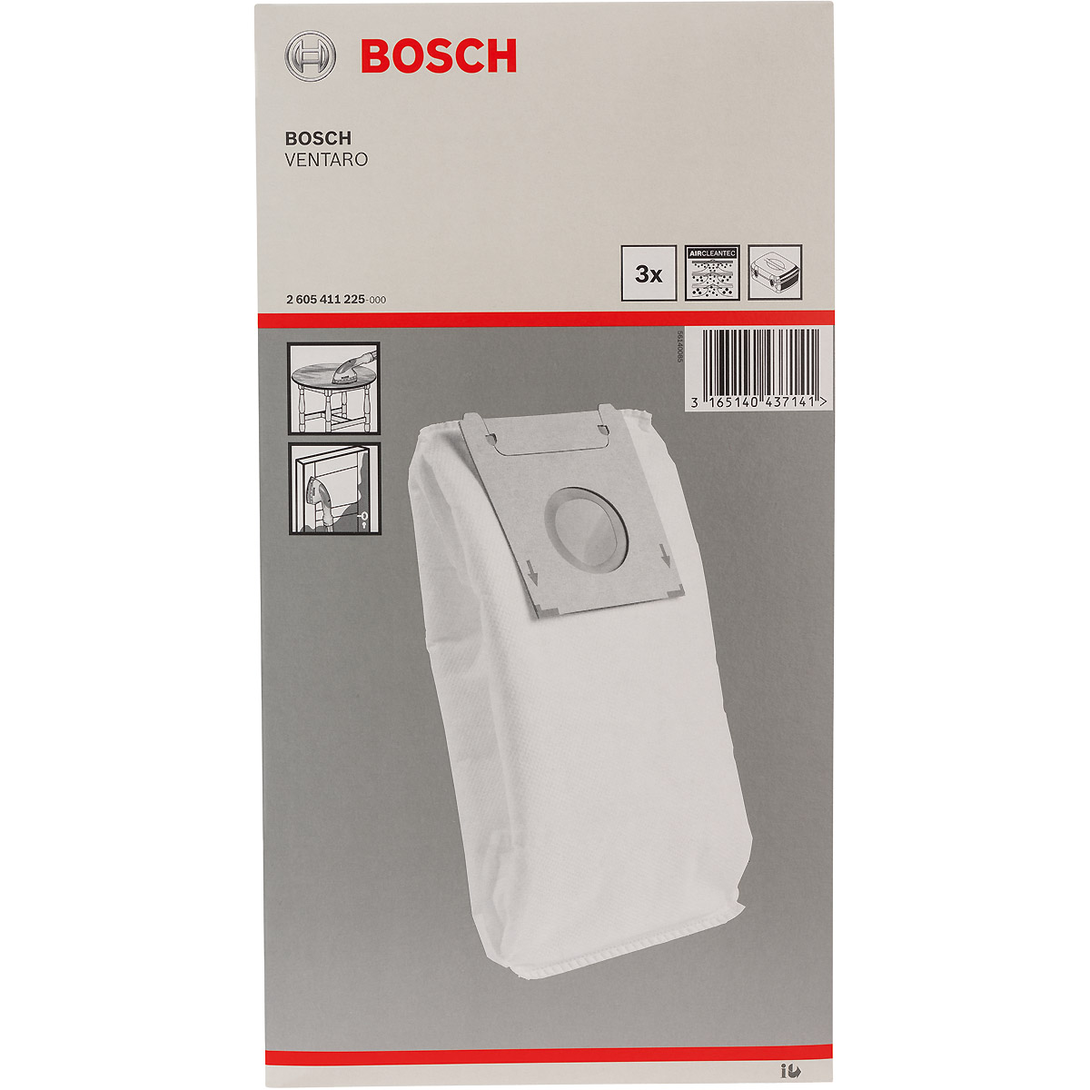 Bosch Staubbeutel, Papierfilterbeutel passend zu Ventaro
