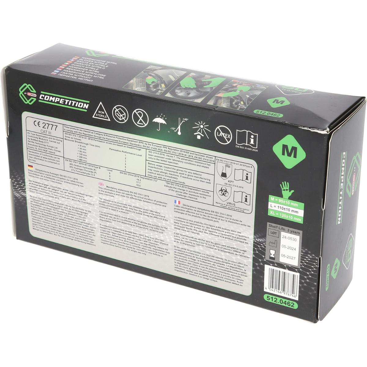 COMPETITION Handschuhe Nitril grün Box 50 Stück