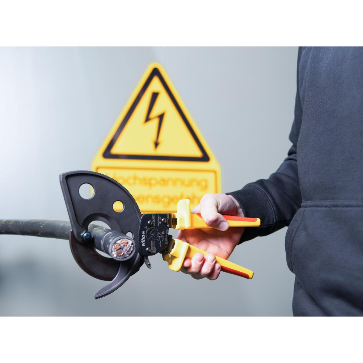 Wiha Kabelschneider electric bis 500 mm² mit Ratschenprinzip