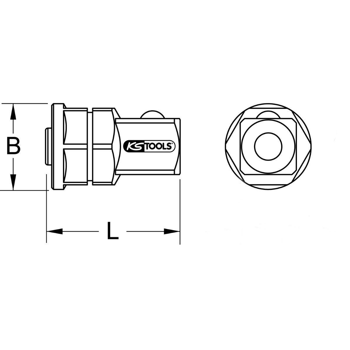 KS Tools GEARplus Stecknuss-Adapter