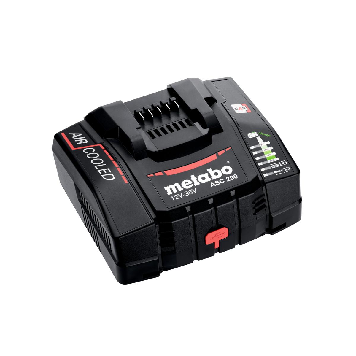 Metabo Schnellladegerät ASC 290, 12-36 V, ZollAIR COOLED Zoll EU