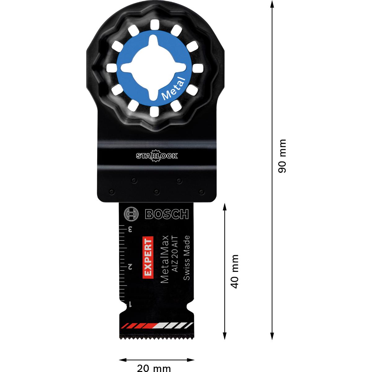 Bosch EXPERT AIZ 20 AIT MetalMax Tauchsägeblatt, 20 x 40 mm, 5-Stück