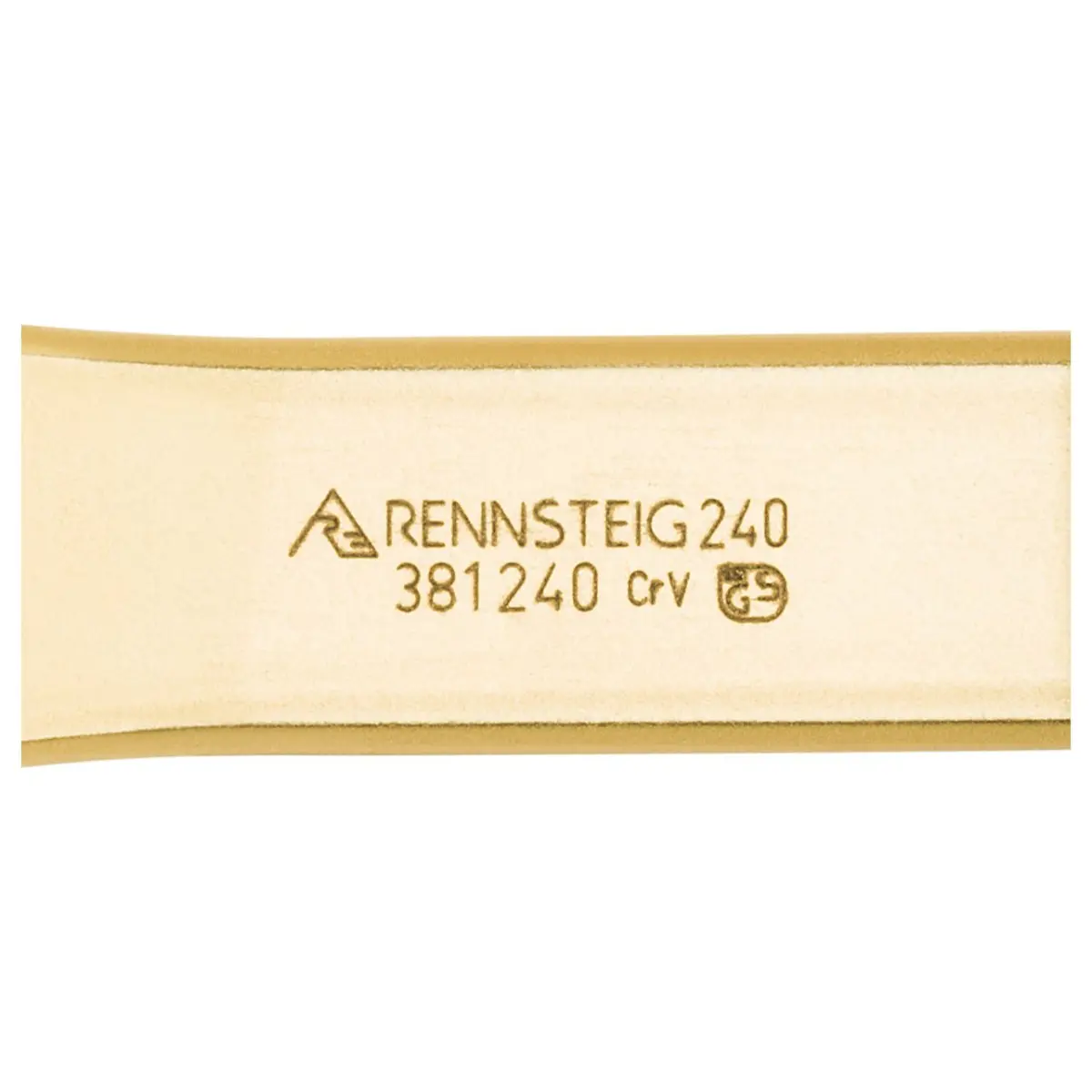 Rennsteig Schlitzmeißel mit Handschutz gerade 28 x 240 mm, lackiert