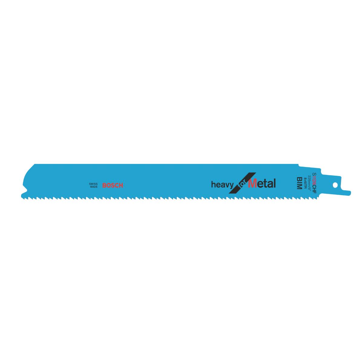 Bosch Säbelsägeblatt S 1126 CHF, Heavy for Metal, 5er-Pack