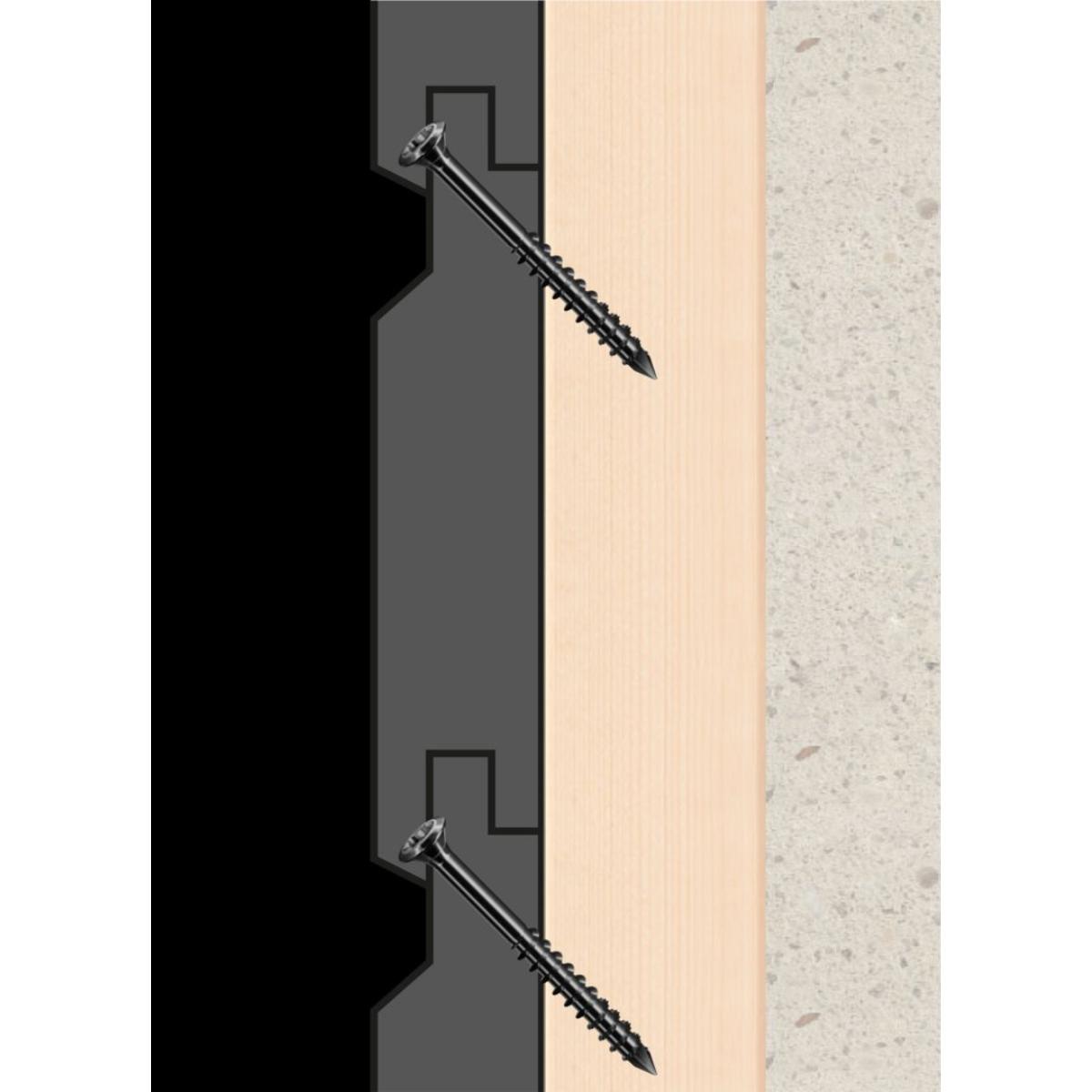 SPAX Fassadenschraube A2 Linsensenkkopf 8mm Fraesrippen T-Star Plus T20 Fixiergewinde 4CUT Blax, 100 Stück
