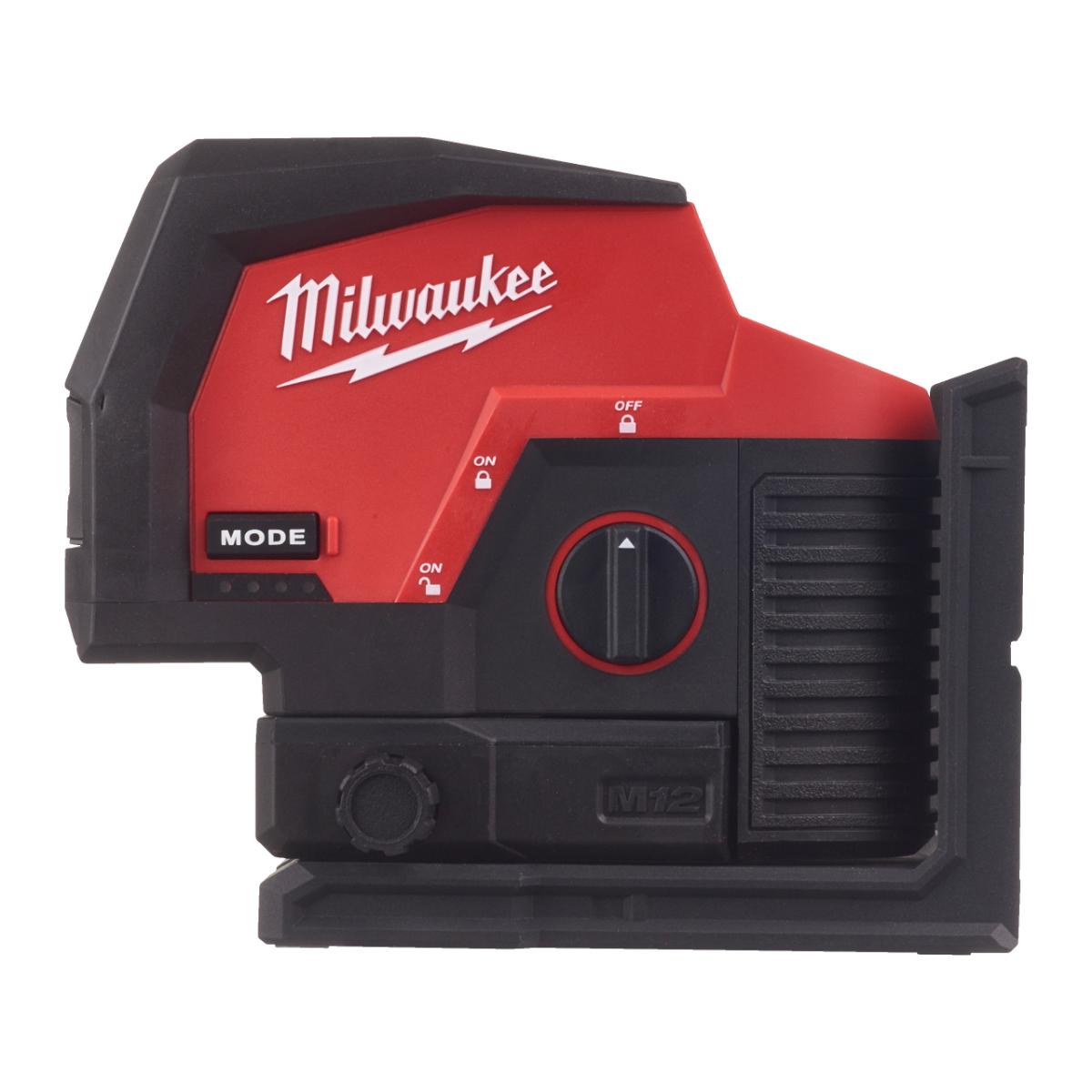 Milwaukee Kreuzlinienlaser mit Lotfunktion M12 CLLP-0C