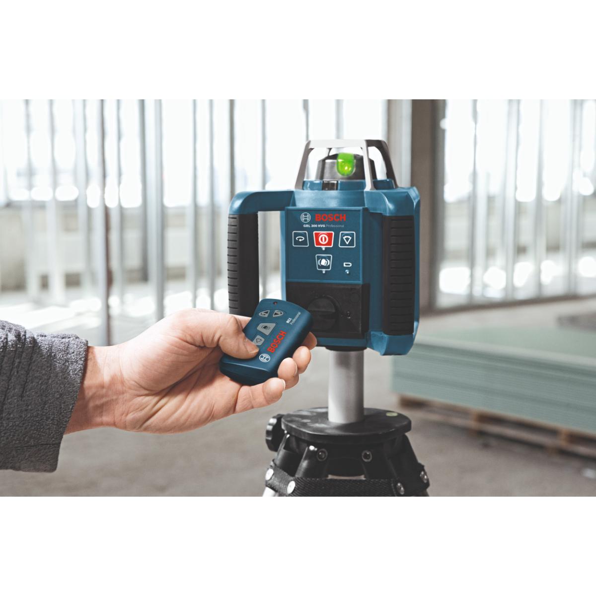 Bosch Rotationslaser GRL 300 HVG, 1 x 9 V-Blockbatterie (6LR61) im Handwerkerkoffer