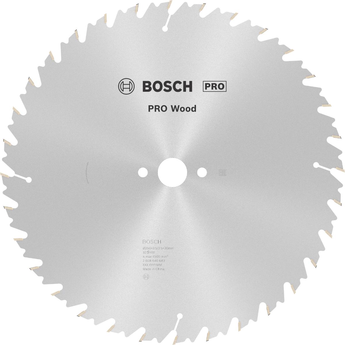 Bosch PRO Kreissägeblatt Speedline Wood, 350 x 30 x 3,5 mm, 32 Zähne