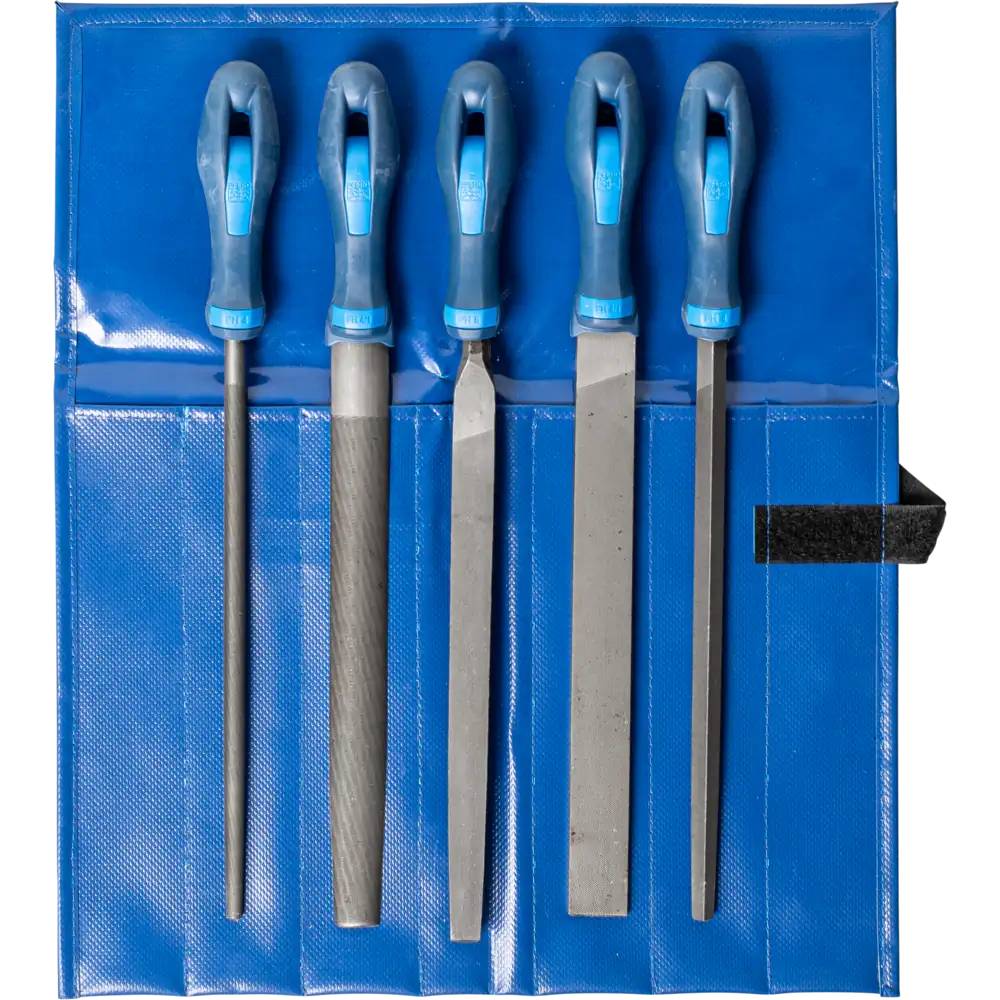 PFERD TOOLS Werkstattfeilen-Set WR 5-tlg. in Rolltasche Hieb 3 für Feinbearbeitung, Schlichten PFERD TOOLS Werkstattfeilen-Set WR 5-tlg. in Rolltasche Hieb 3 für Feinbearbeitung, Schlichten