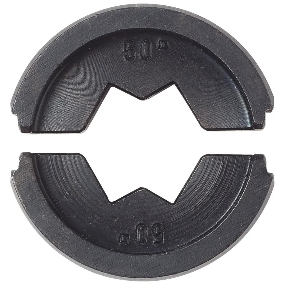 Rennsteig Crimpeinsatz WM-Form für handelsübliche Cu-Rohrkabelschuhe, Pressbreite 6 mm, Cu 35 mm²