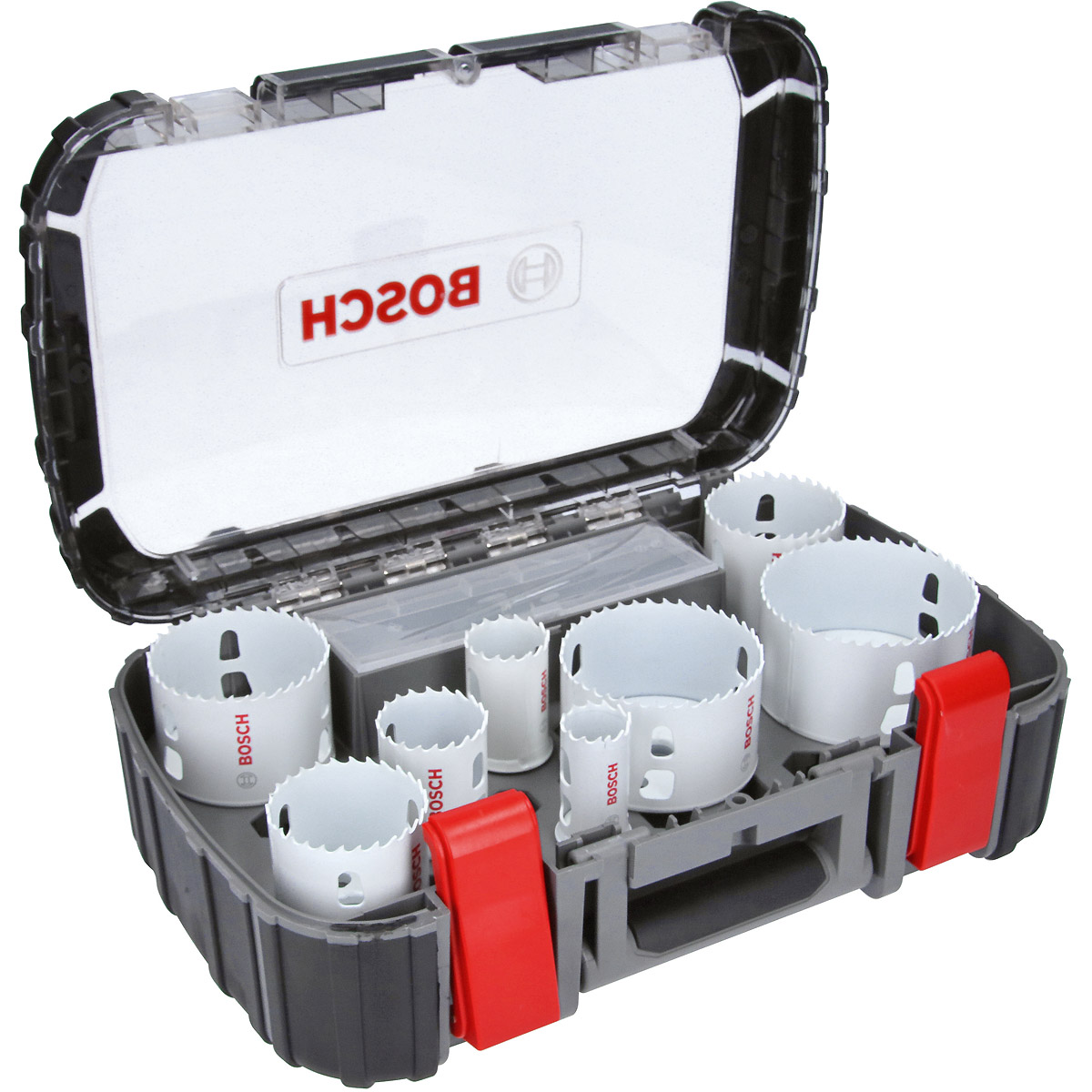 Bosch Lochsägen-Set Progressor for Wood and Metal, 11-teiliges Elektrikerset, 25-86 mm