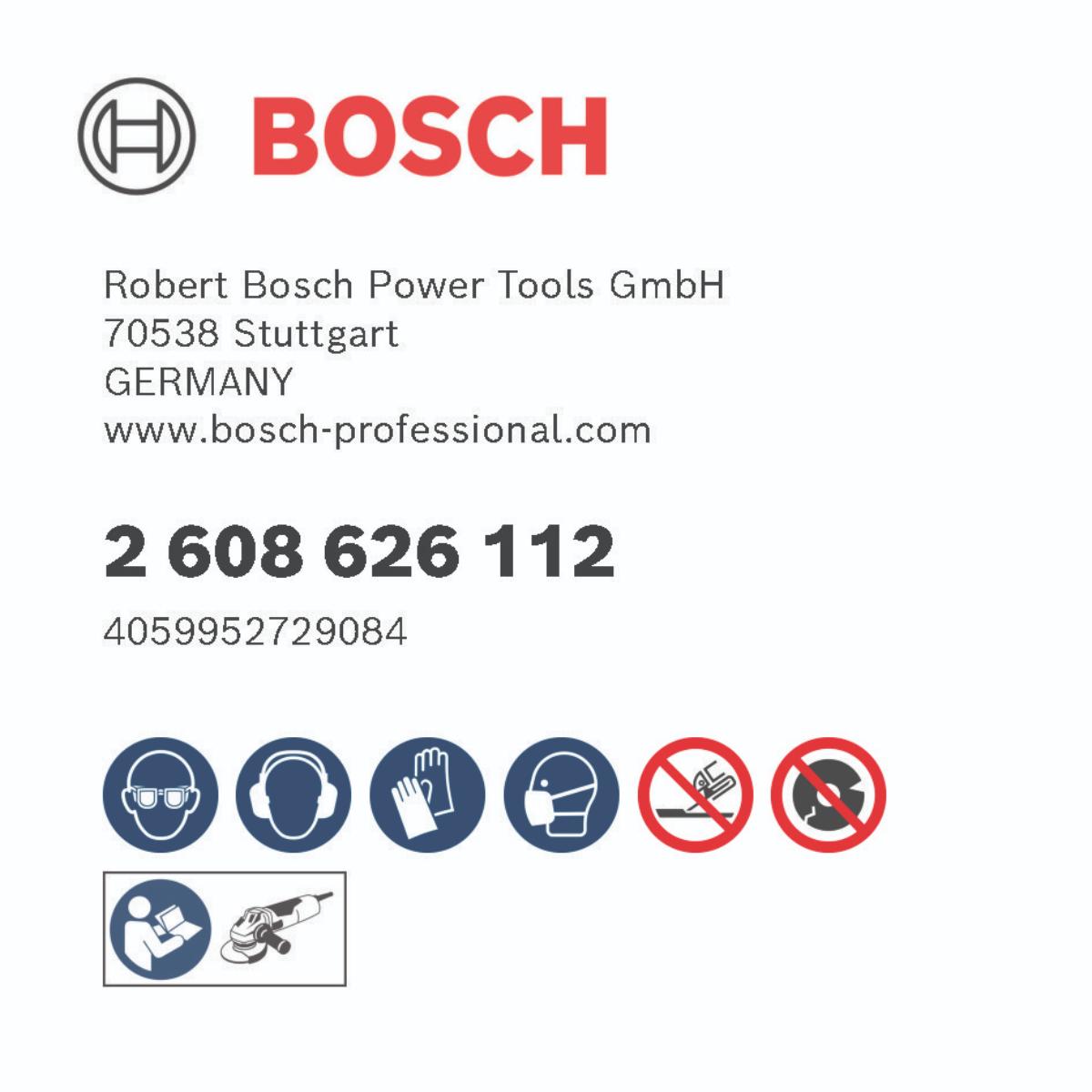 2608626112BO Bosch PRO Stainless Steel and Metal Trennscheibe, gerade, 100 Stück