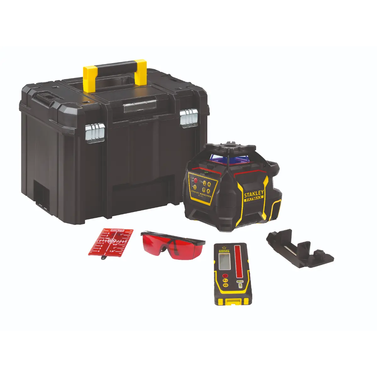 STANLEY FATMAX RL600 Rotationslaser rot (Alkaline) mit Lotfunktion aufwärts, im PRO-STACK Koffer