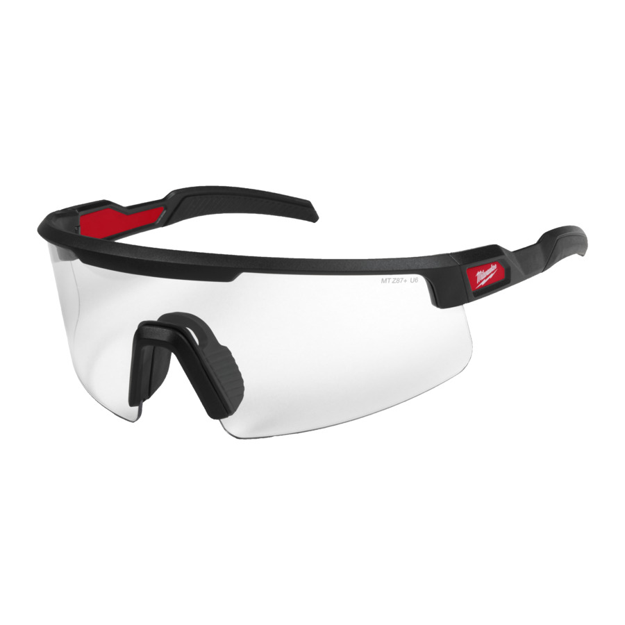 Schutzbrille, Schutzbrille mit Shield, Klar visier, Gleitschutz, Sportbrille