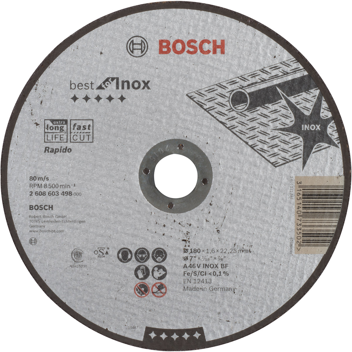 Bosch Trennscheibe gerade Best for Inox - Rapido A 46 V INOX BF