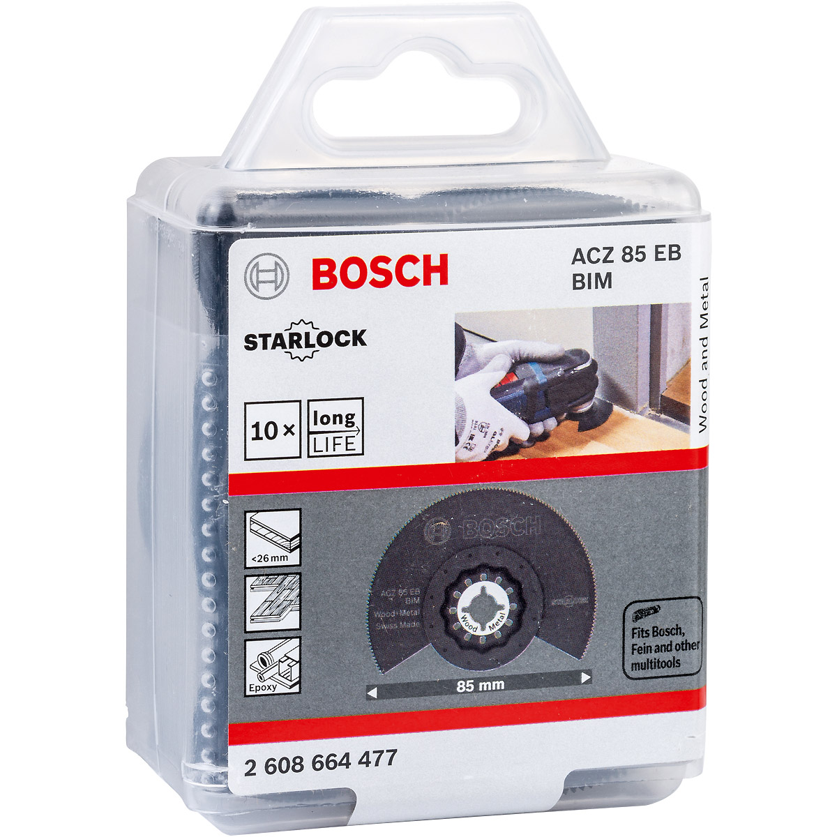 Bosch BIM Segmentsägeblatt ACZ 85 EB, Wood and Metal, 85 mm
