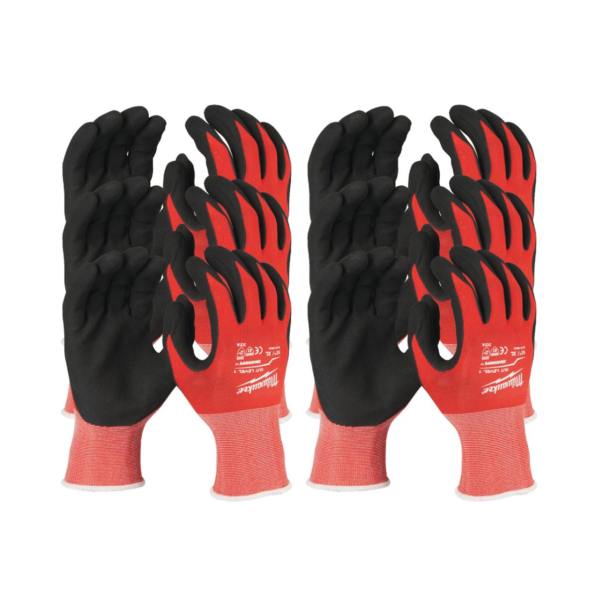 Milwaukee - Schnittschutzhandschuhe Kl.1 XL/10 (12P) - 4932471616