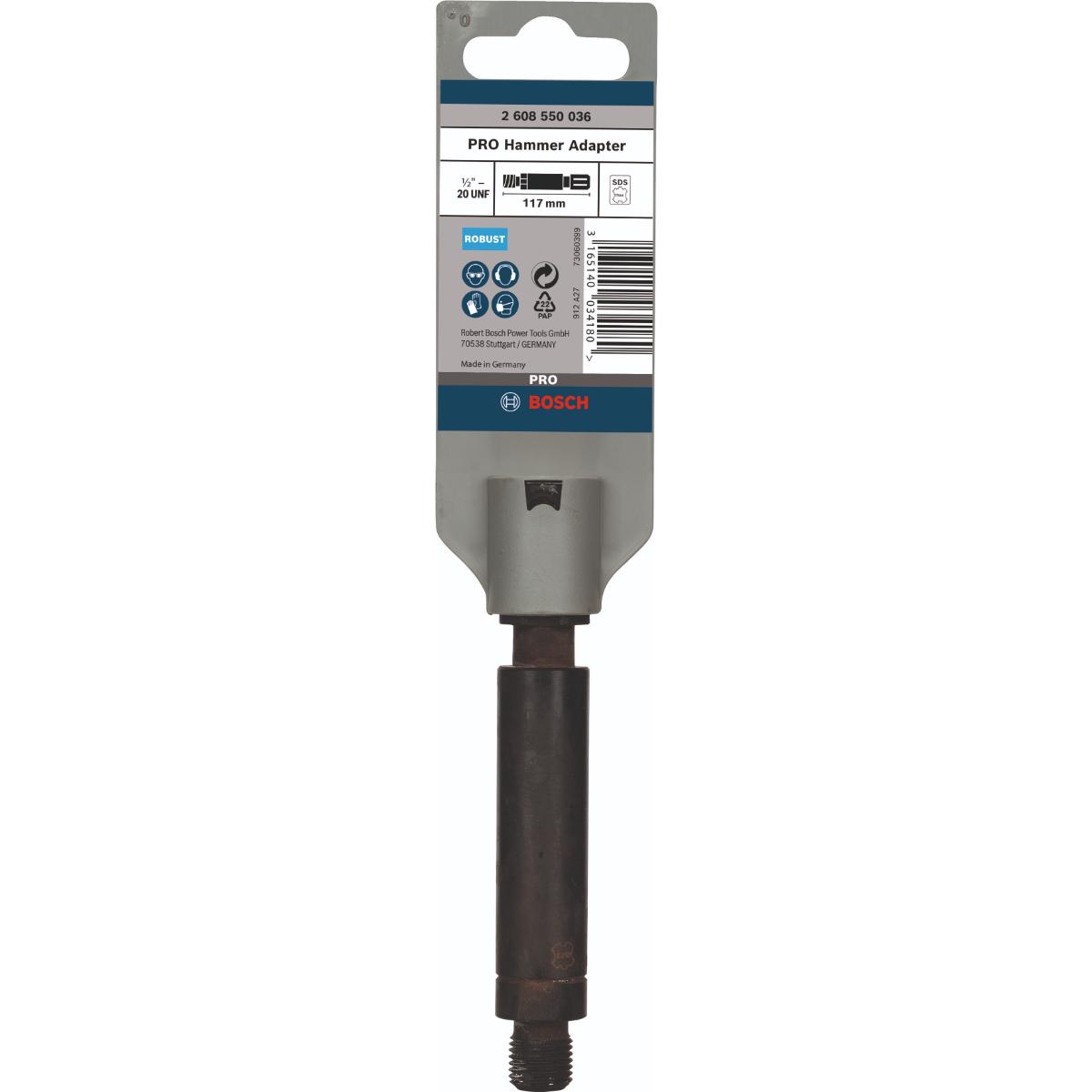 Bosch PRO SDS max-Aufnahmeschaft für Bohrfutter, 1/2 Zoll-20 UNF