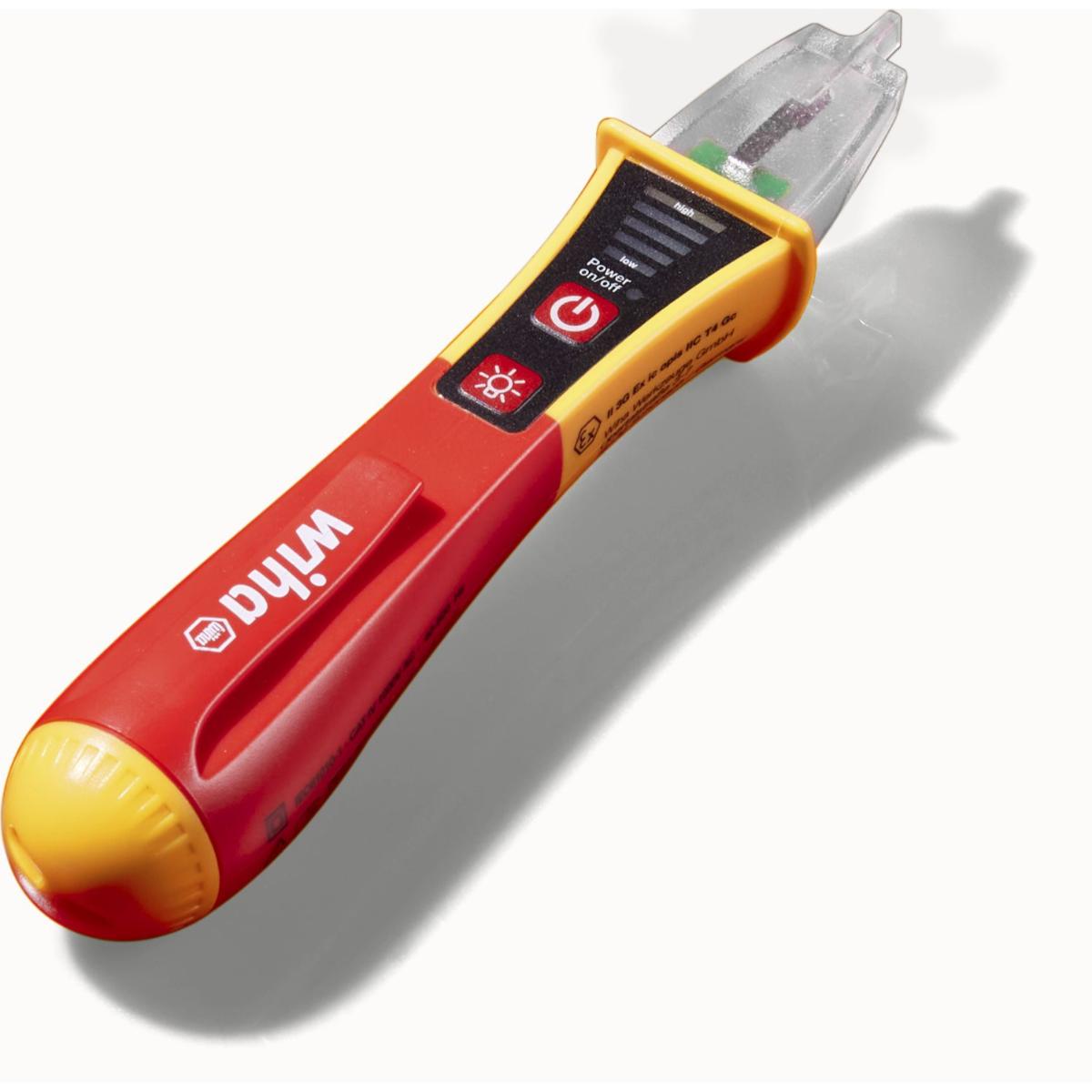 Wiha Spannungsprüfer Volt Detector EX-geschützt, berührungslos, einpolig, 12 – 1.000 V AC mit 2x AAA-Batterien