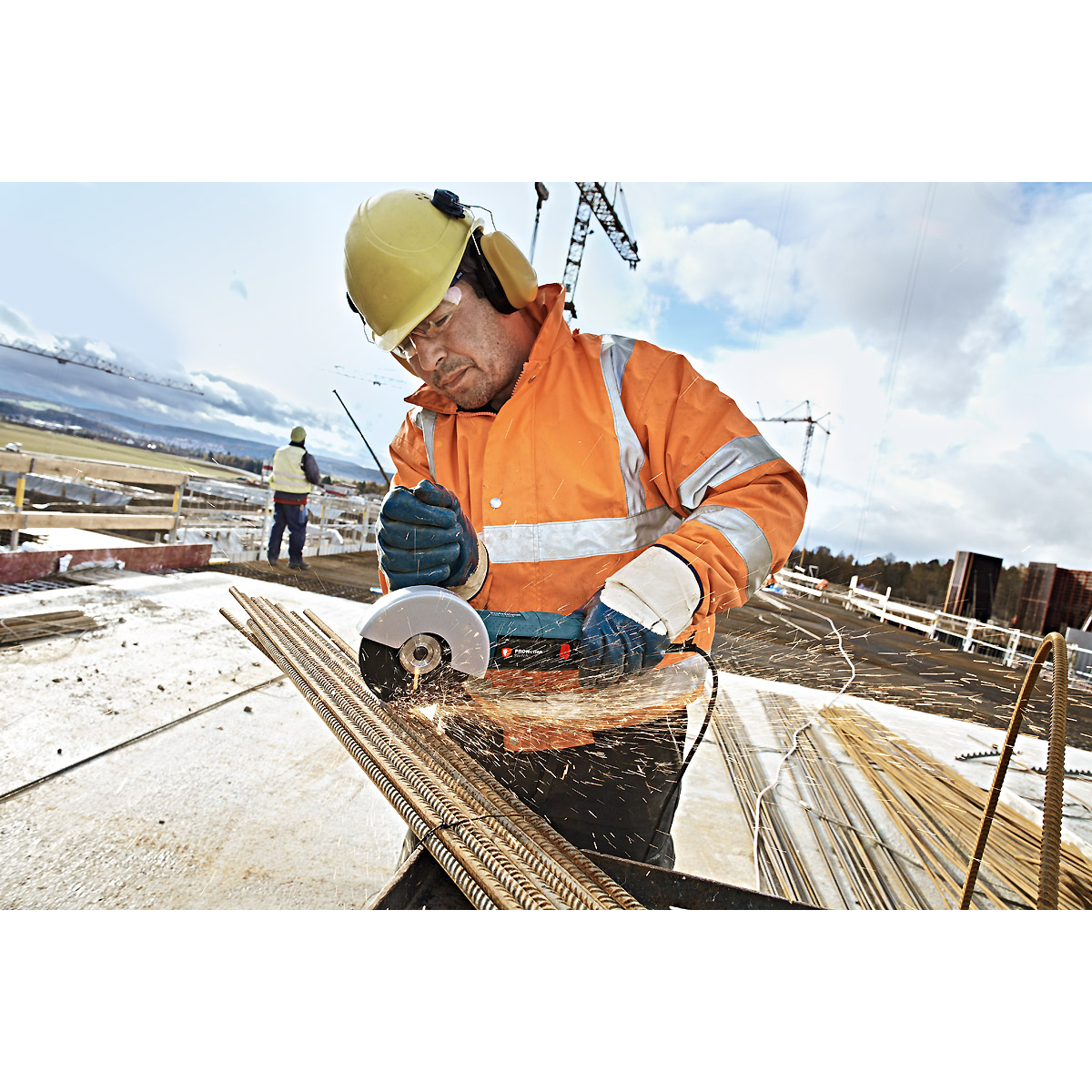 Bosch Winkelschleifer GWS 11-125 P, 240 V + Zusatzhandgriff