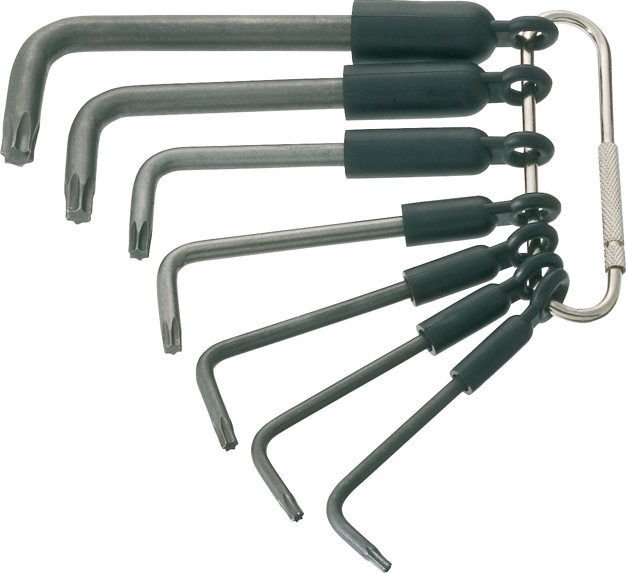 Jeu de tournevis à tête coudée HAZET profil TORX® femelle T 8 – T 40, 7 pièces