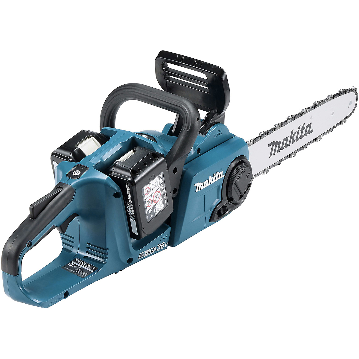 Makita Akku-Kettensäge 2x 18V LXT DUC353 + 4x Akku 6,0 Ah + Doppel-Schnellladegerät DC18RD - DUC353PG4