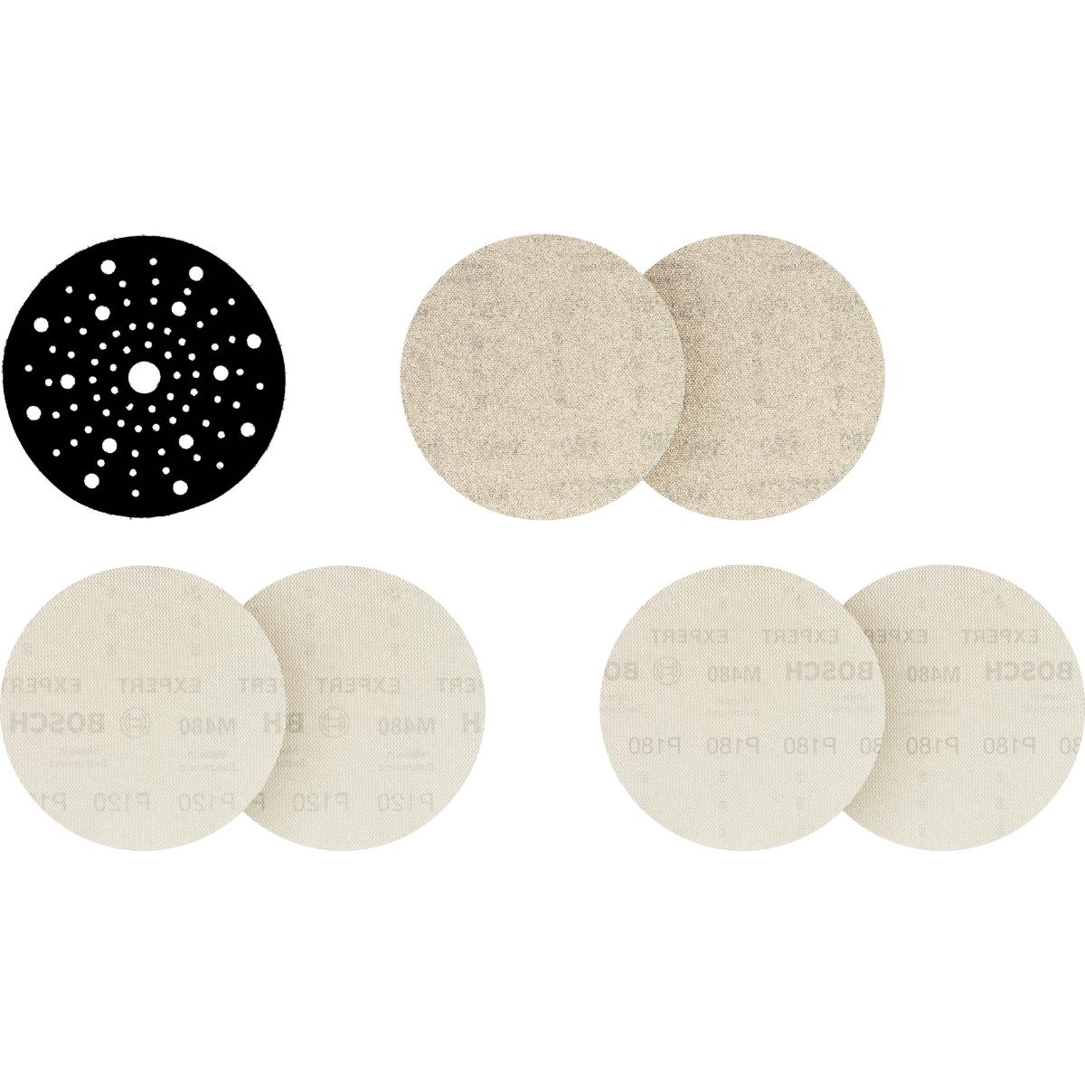 Bosch EXPERT M480 Schleifnetz, 150mm, 7 teiliges Set