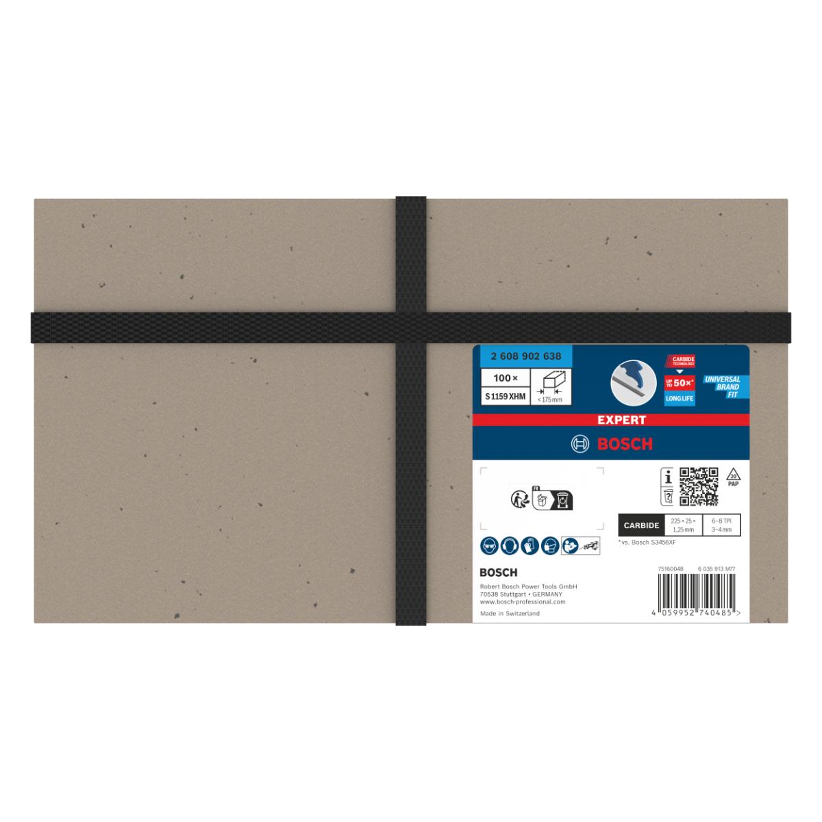 Bosch EXPERT Multi Material S1159XHM Säbelsägeblatt, 100 Stück