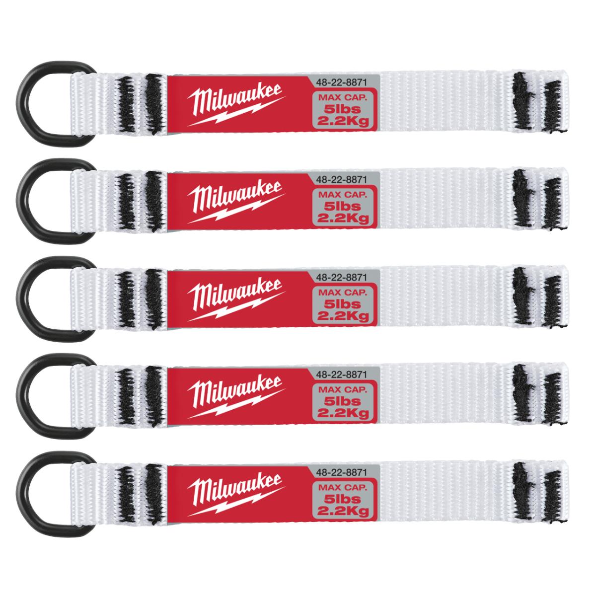 Milwaukee - Sicherungsband D-Ring bis 2,25 kg (5pc) - 4932471431