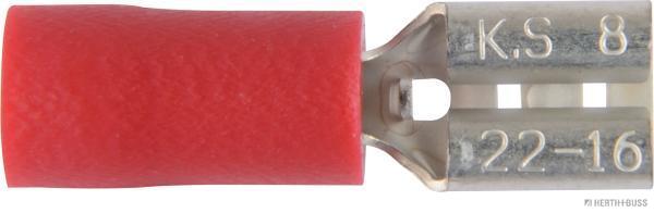 HERTH&BUSS Quetschverbinder 0,5 - 1 mm², 4,8 x 0,8 mm, DIN 46245 Flachsteckhülse
