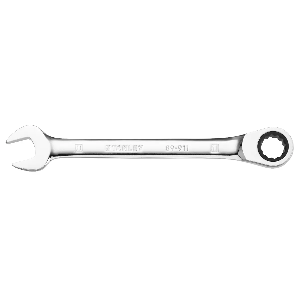STANLEY Flacher Ringmaulschlüssel mit Ratsche 11 mm, 72 Zähne, 5° Betätigungswinkel
